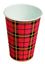 Afbeeldingen van Beker Karton Schotse Ruit 180cc