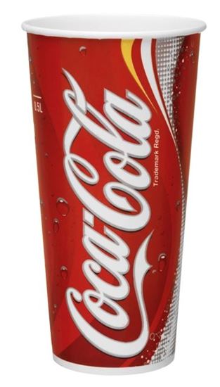 Afbeelding van Beker Karton Coca Cola 0,5Ltr