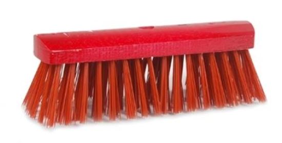 Afbeelding van Straatbezem PVC Rood gelakt 29x6,8x2,5cm