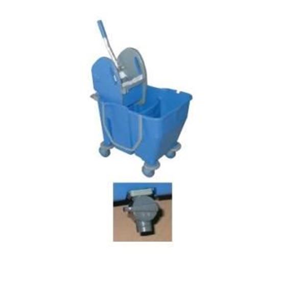 Afbeelding van Dubbele Vaste Rolemmer Blauw 2x15liter