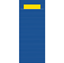 Afbeeldingen van Pochette Kraft donkerblauw/geel, tissue servet
