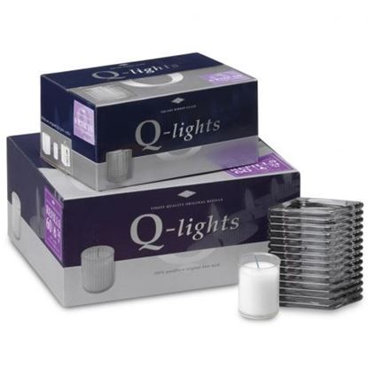 Afbeeldingen van Q-lights square ribbed glass, rook